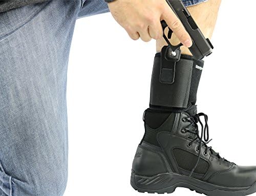 Ultimate Ankle Holster by ComfortTac, Compatible with Glock 42, 43, 36, 26, Smith and Wesson Bodyguard .380.38, Ruger LCP, LC9, Sig Sauer