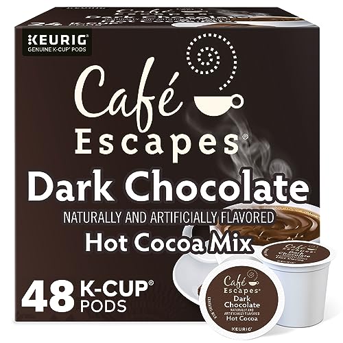 Café Escapes Milk Chocolate Hot Cocoa Keurig Single-Serve K-Cup Pods, 24 Count