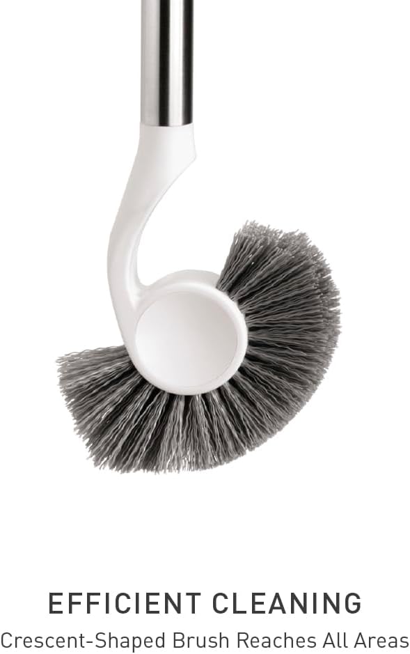 simplehuman Toilet Brush with Caddy Stainless Steel, Black