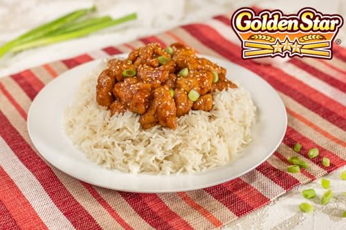 Golden Star Thai Hom Mali White Jasmine Rice - Prime Grade White Rice - 10 lb Bag | Prime Grade White Rice - Great for Gumbo, Curries & More - Cook in Microwave or on Stove Top