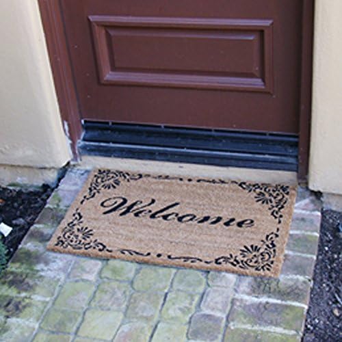 Rubber-Cal "Classic American Welcome Mat Coir Matting, 18 by 30-Inch