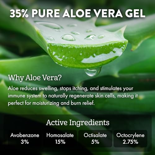 Aloe Up Sport Sunscreen Spray SPF 30, Water Resistant, Non-greasy, 6 oz | Broad-spectrum SPF 30; Water resistant up to 80 min; Non-greasy, With aloe vera gel, fragrance-free