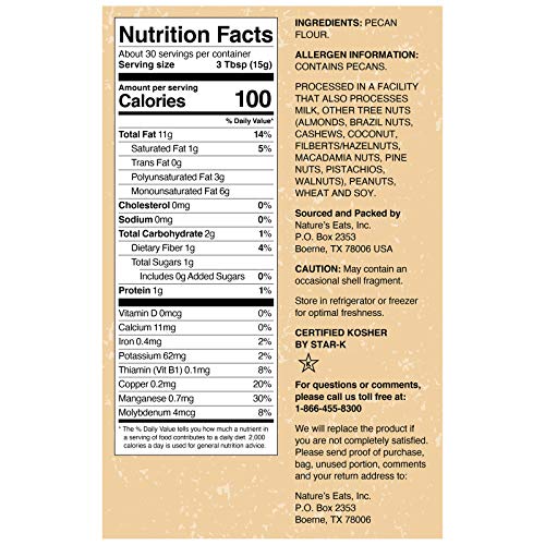 Nature's Eats Blanched Almond Flour (64 Ounce) and Pecan Flour Finely Ground (16 Ounce)