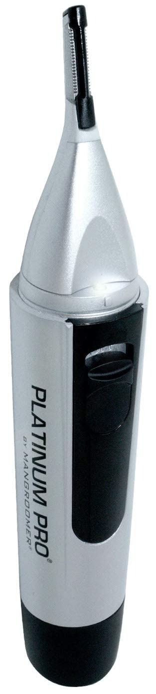 Platinum Pro by MANGROOMER - New Advanced Nose Trimmer, Ear Hair Trimmer and Eyebrow Trimmer with Bonus Light and Exclusive Storage Case!
