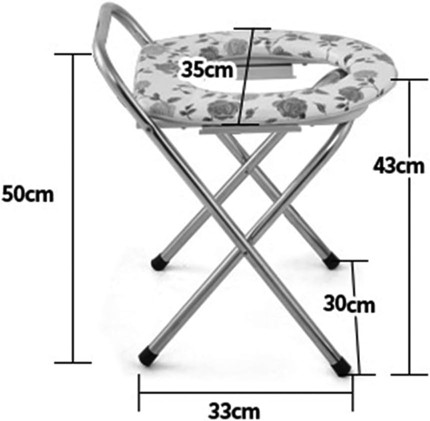 Folding Commode Chair Over Toilet,Bathroom Shower Chair,Can be Used as Raised Toilet Seat Riser