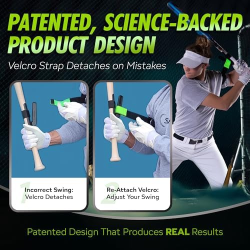 Baseball/Softball Hitting Trainer – Swing Trainer Aid for Batting & Hitting Practice – Baseball Training Equipment to Improve Bat Speed