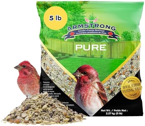 Armstrong Wild Bird Food Royal Jubilee Pure Bird Seed Blend, 20 Pounds - No-Mess, No-Sprouting Formula for Clean & Easy Feeding