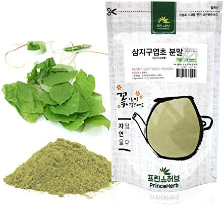 [Medicinal Korean Herbal Powder] 100% Natural Horny Goat Weed (Barrenwort/Epipmedium) Powder/삼지구엽 가루 (4 oz)