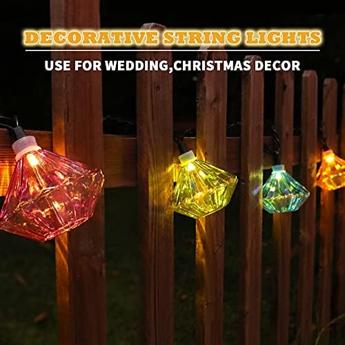 Vigdur Pineapple String Lights, 10FT Multicolor Patio Lights Outdoor