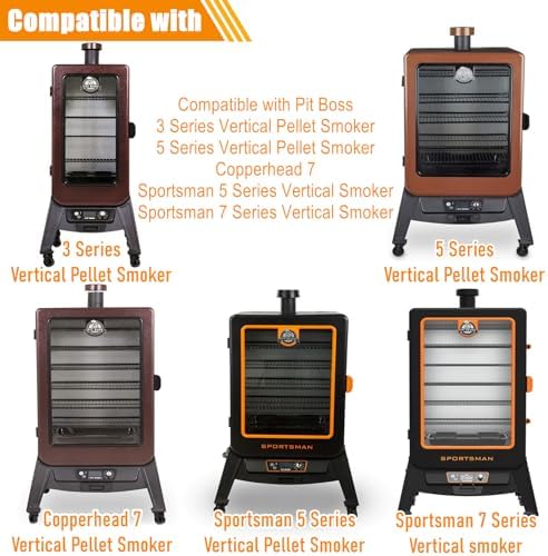 Grill Replacement Parts for Pit Boss 3/5/7 Series Vertical Pellet Smokers | Include Upgrade 2.0RPM Auger Motor, Grill Induction Fan
