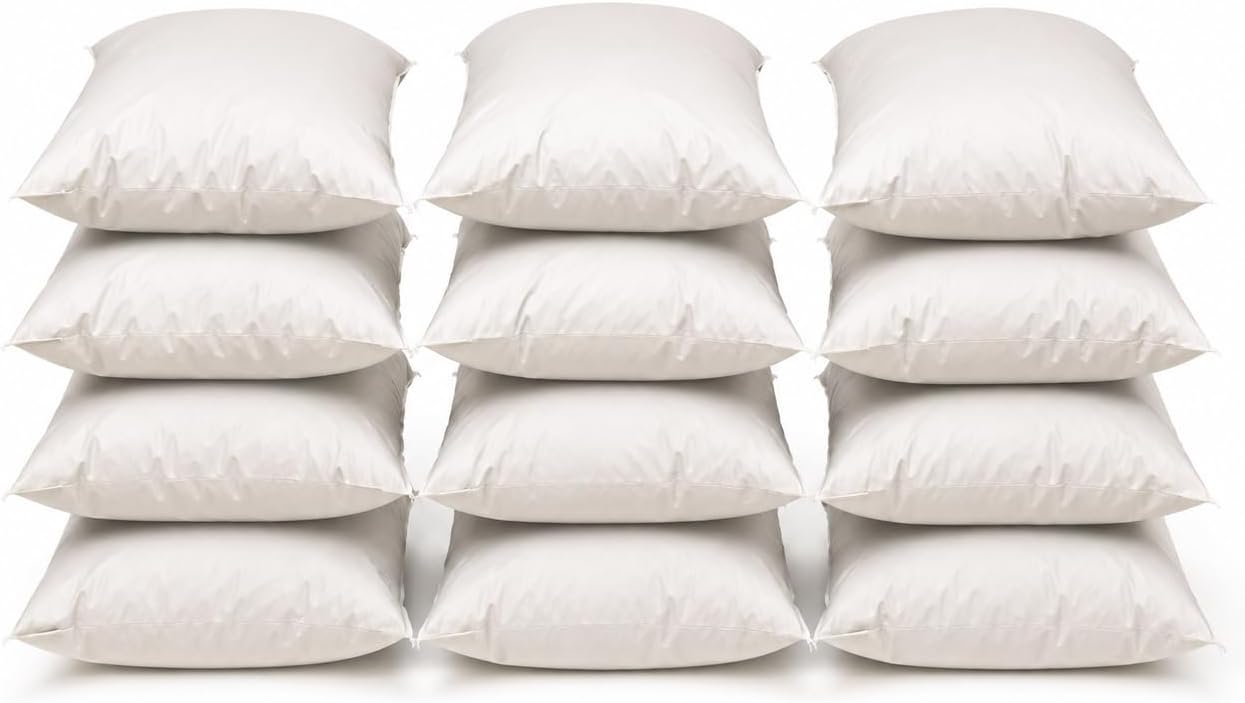 2 Pack MediCheck White Vinyl Covered Bed Pillows - Wipeable Easy Clean - Soft Low Profile Non-Fluffy Support - Not an Encasement or Zippered