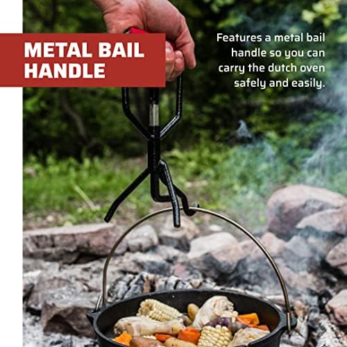 Camp Chef SDO10 10" Cast Iron Dutch Oven with Lid, Pre-Seasoned