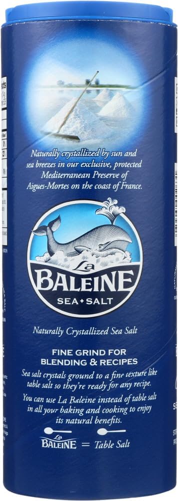 La Baleine · French Fine Sea Salt · 750g - 26.5 Oz (Pack of 2)