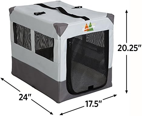 MidWest Canine Camper 24-inch Portable Tent Crate for Dogs