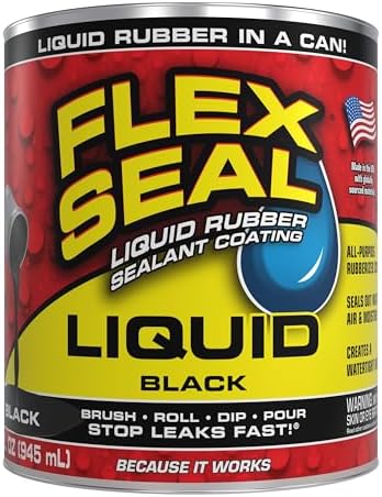 Flex Seal Liquid, Rubber Coating Sealant, Waterproof, Flexible, Breathable, and UV Resistant, Roof Repair, Basements, RV, Campers, Trailers, Marine