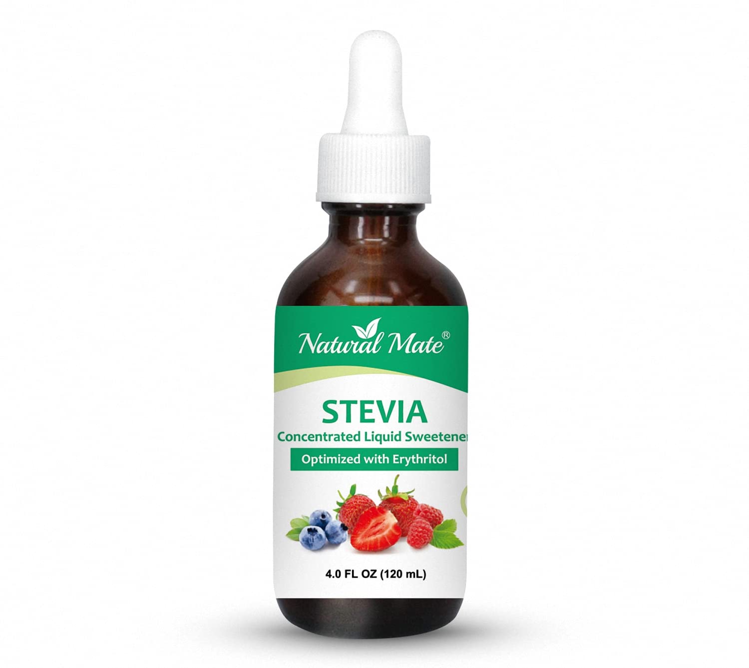 Stevia Concentrated Liquid Sweetener (Optimized with Erythritol) 1.33 FL OZ (37 mL) – 2 Pack