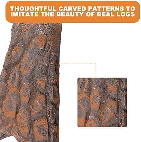Skyflame 10 Small Piece Set of Ceramic Wood Logs and Pine Cones