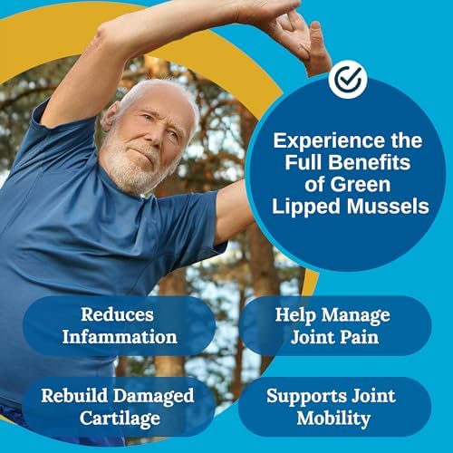 Xtendlife Green Lipped Mussel Supplement, 30 Day Supply | 2400mg Joint Support Formula with Omega‑3 Fatty Acids – New Zealand Sourced Mussel Powder for Mobility & Flexibility