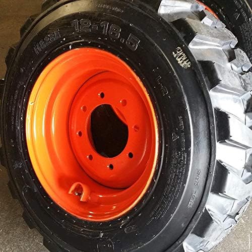 Set of 4-10-16.5 Bobcat Tires with Rims Mounted 14 Ply