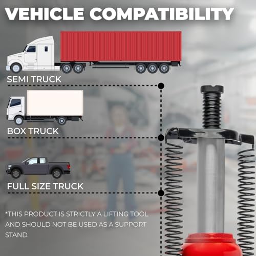 Stark USA 12-Ton (24,000 LBS) Capacity Air/Hydraulic Bottle Jack Low Profile Bottle Jack Lift Auto Repair Automobile Truck SUV Car Lift with Handle