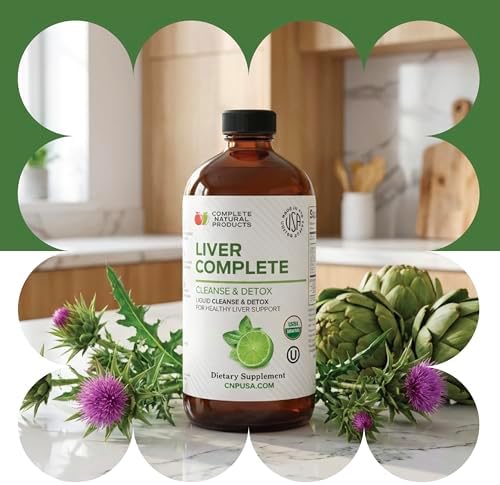 CNP | Liver Complete Liquid 8oz - Milk Thistle Chanca Piedra Detox Aid | Organic liver cleanse liquid with milk thistle, dandelion and chanca piedra for detox support and easy absorbing herbal aid