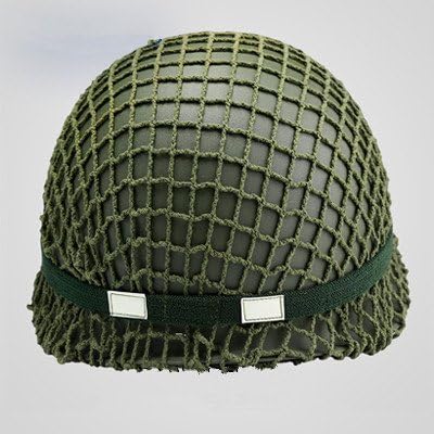 GPP® Perfect WWII US Army M1 Green Helmet Replica with Net/Canvas Chin Strap DIY Painting