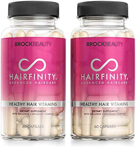 Hairfinity Hair Vitamins - Scientifically Formulated with Biotin, Amino Acids, and a Vitamin Supplement that Helps Support Hair Growth - Vegan - 60 Veggie Capsules (1 Month Supply)