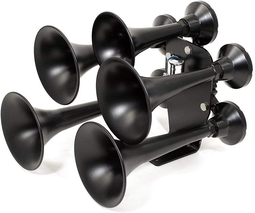 HornBlasters Smooth Black 5 Trumpet Katrina Train Horn