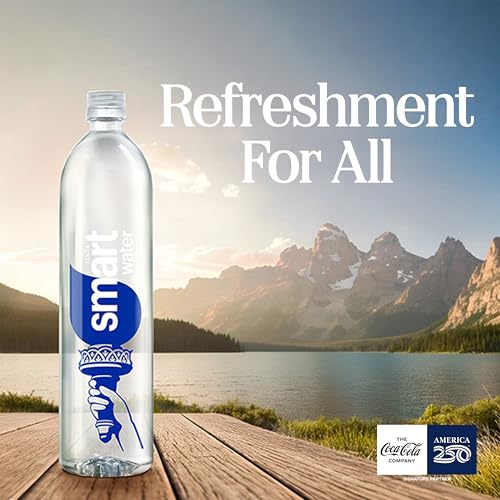 smartwater Vapor Distilled Water Bottles, 33.8 fl oz, 6 Pack