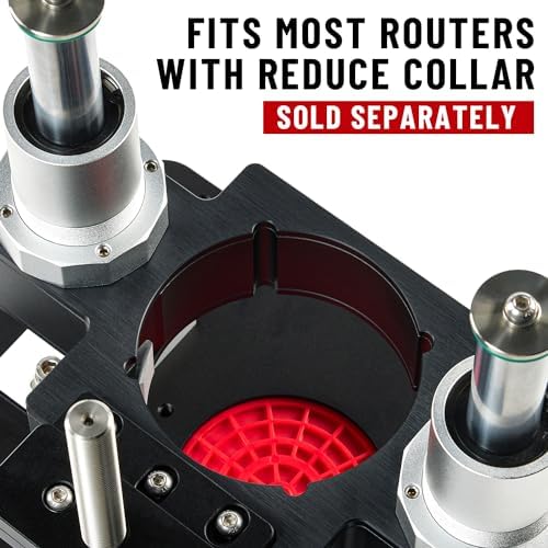 ZahyoX Router Lift System Full Set with 9-1/4" x 11-4/5" Aluminum Plate, Insert Ring, Hex Keys. Router Lift System for Woodworking
