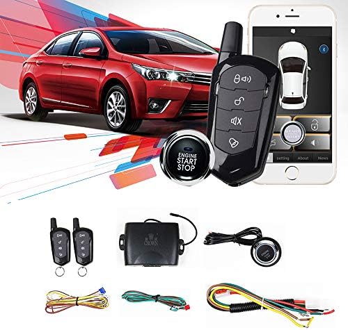 Universal Car Remote Engine Starter Push Engine Start for Car Keyless Entry Lock/Unlock Trunk Release Remote Key or Phone Control Gifts for Man