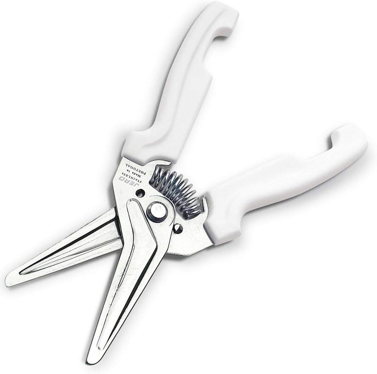Spring Assisted Kitchen Shears with Holder — Durable Stainless Steel Scissors for Herbs, Kitchen Tasks, Floral Trimming