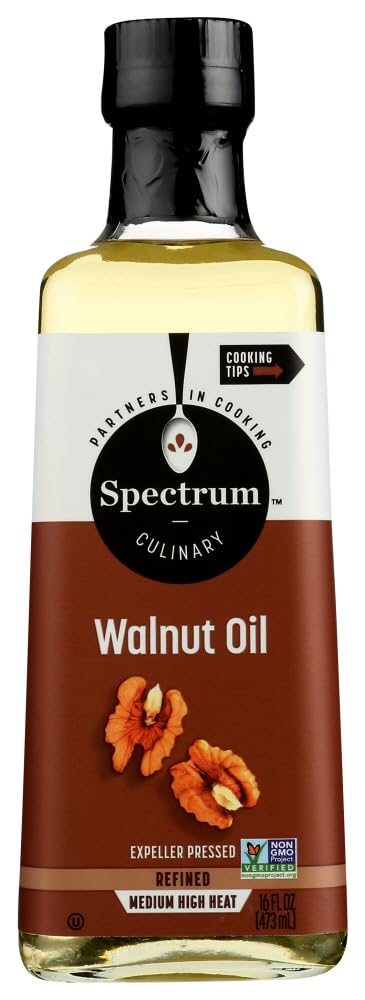 Spectrum Refined Walnut Oil 16 Fl Oz (Pack of 2)