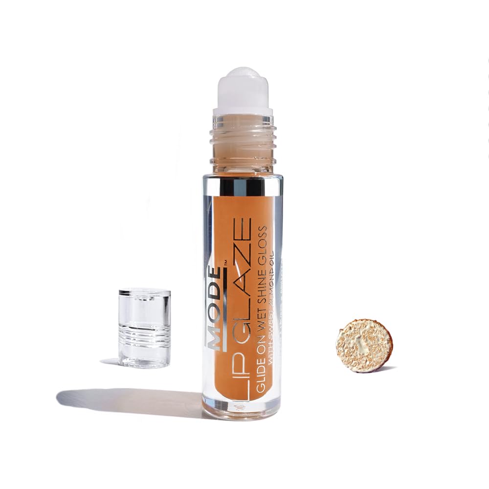 MODE Lip Glaze Cotton Candy Flavored Lip Gloss, Hydrating Sheer Wet Shine, Skincare Fruit Oils