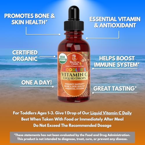 Premium Liquid Multivitamin For Kids | Sugar Free Kids Vitamins | 100% DV of 14 Vitamins for Kids | Multivitamin for Children Ages 4+ | Great Tasting, Non-GMO, Max 98% Absorption Rate- 16 oz, 32 Serv