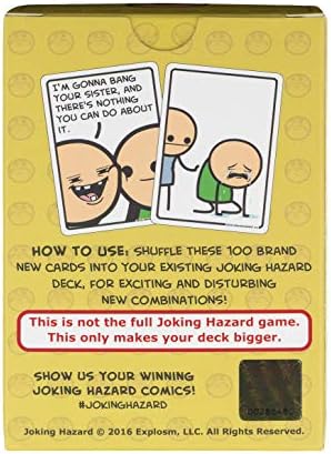Joking Hazard Deck Enhancement #1 - Expansion Pack for Fun Party Games by Cyanide & Happiness, 100 New Hilarious Comic Cards | Perfect for Game Night
