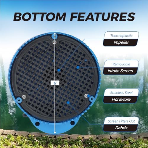 1/4 HP Submersible Water Pump 1800GPH Small Sump Pump Thermoplastic Electric Portable Transfer Utility Pump Clean for Swimming Pool Basement Garden