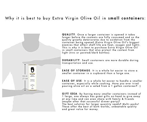 P.J. KABOS 2025/26 Harvest, Everyday Greek Extra Virgin Olive Oil, Kosher, Greece, Cold Extracted, 16.9 oz Tin, Koroneiki