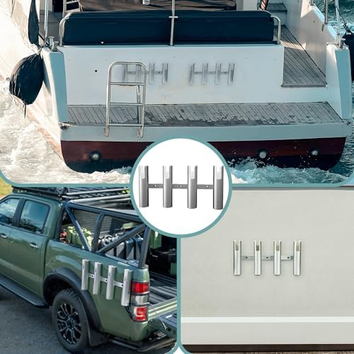 Aluminium Fishing Rod Holders for Boat, Wall-Mounted Fishing Pole Roof Rod Rack,Surf Fishing Rod Holder for Truck, Boats & Yacht