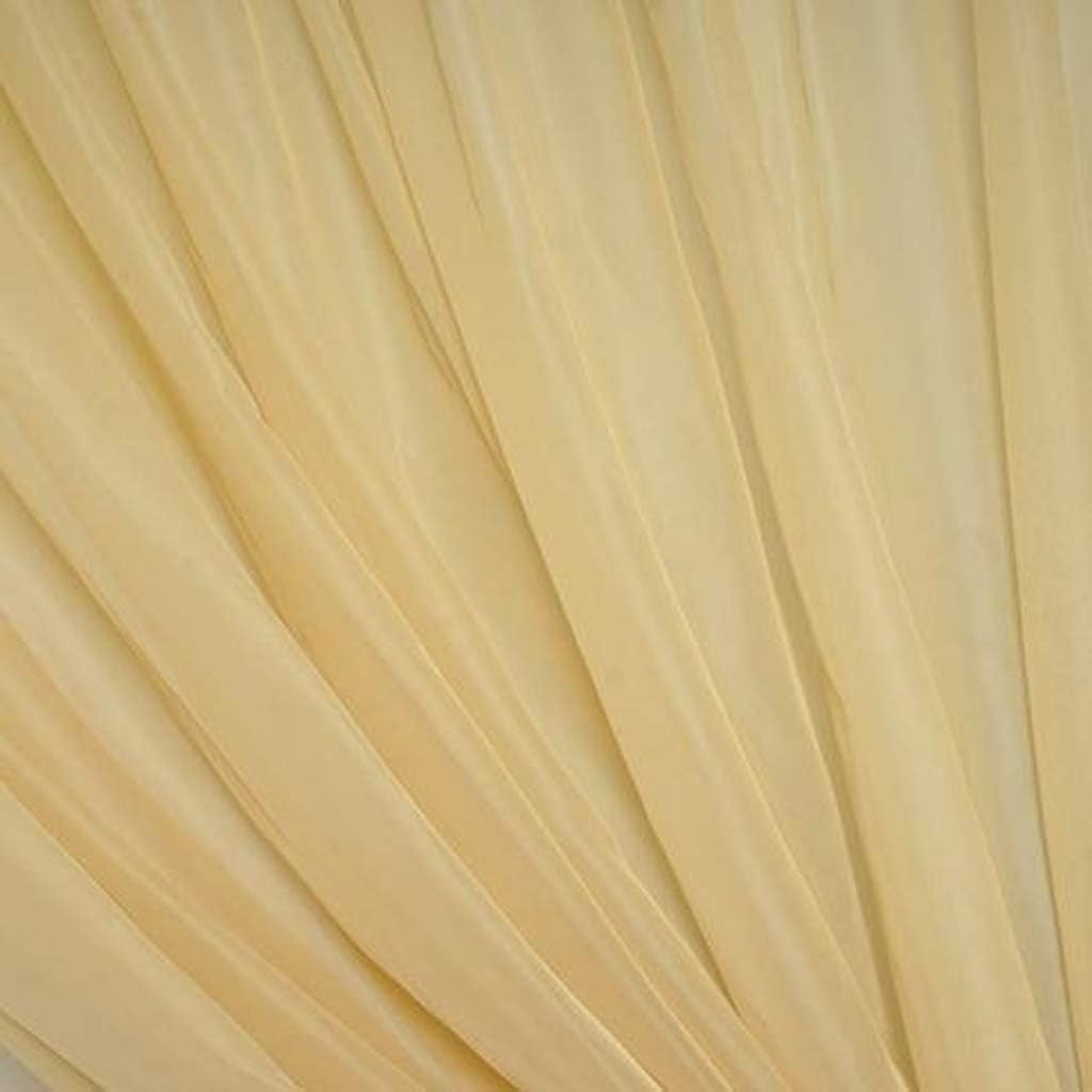 AK TRADING CO. 120" Wide (10Ft Wide) Sheer Voile Drape Panels for Backdrop, Wedding Events, Ceiling Drapes, Event Masking, & Decor - Select from 6ft to 50ft Length. (10 feet x 20 feet, Red)