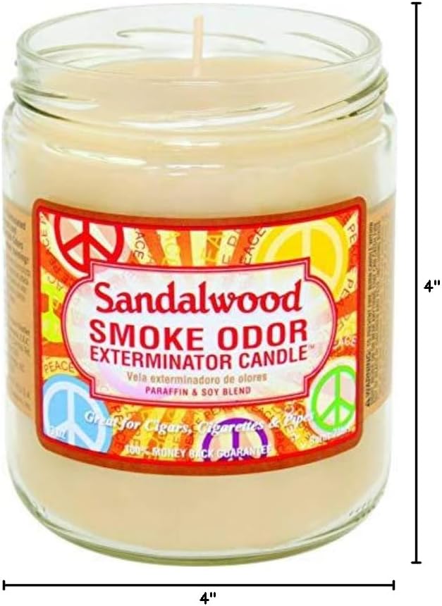 Smoke Odor Exterminator 13 Oz Jar Candle Sandalwood