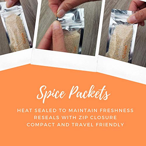 Cpise ORGANIC Camping Spice Set with 8 Essential Spices for Camping & Travel