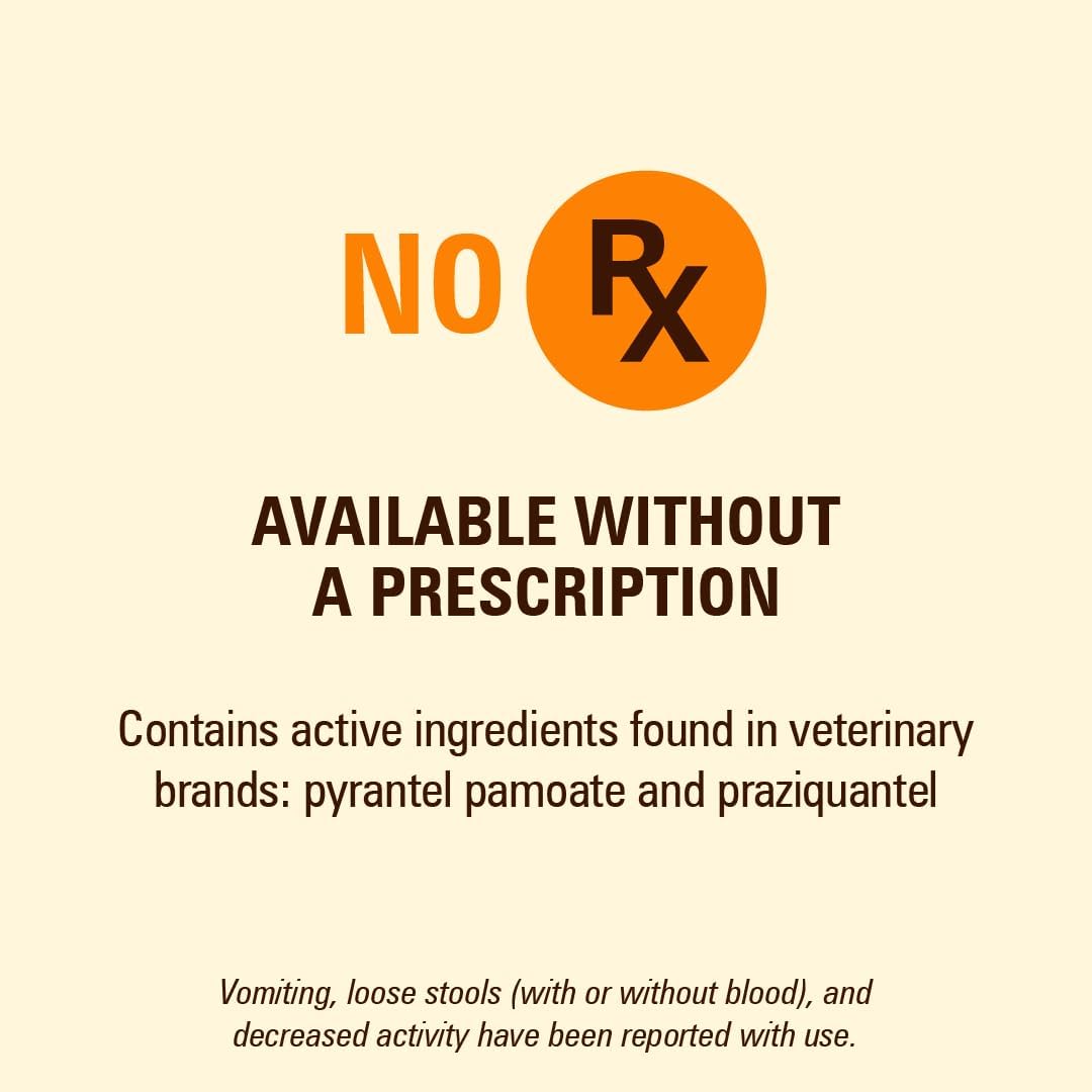 Worm X Plus 7 Way Liquid Dewormer for Dogs 2 oz Broad Spectrum Canine Anthelmintic Suspension Removes Hookworms and Roundworms for Dogs Up to 120 lbs | Ideal for Dogs up to 120 lbs; Precise Weight-Based Dosing; broad-spectrum canine parasite control; 2 o…