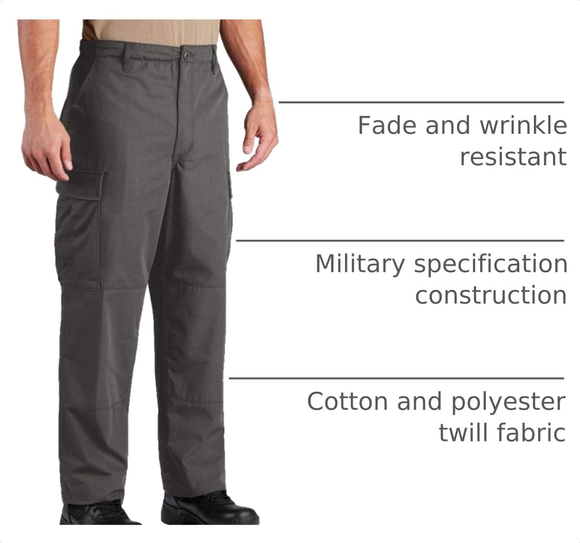 Propper Men's Ripstop BDU Uniform Pant | Cargo Pants, Work Trouser for Law Enforcement, First Responders