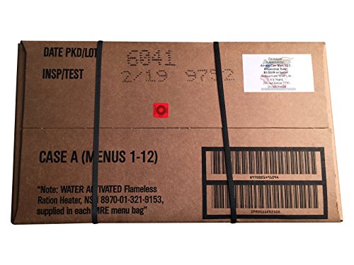 Ultimate MRE Case A - 2019 Inspection Date ACM | Ultimate MRE Case A ready-to-eat meals, genuine military surplus, 2019 inspection date