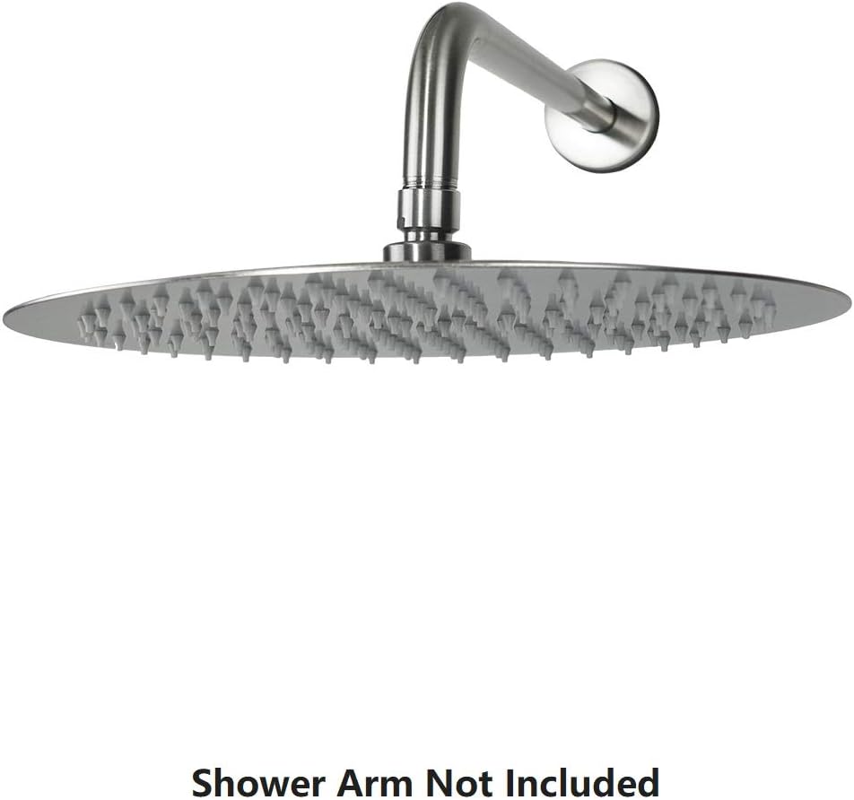 NearMoon Rain Shower Head, Ultra-Thin Design-Pressure Boosting, Awesome Some Experience, High Flow Stainless Steel Rainfall Head (10 Inch