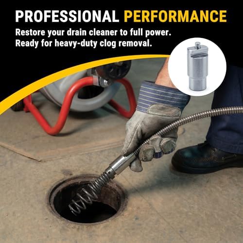 Drain Cable Repair End Bit – Compatible with K-380 & K-400 Drain Cleaning Machines, Fits 3/8" x 25', 50'