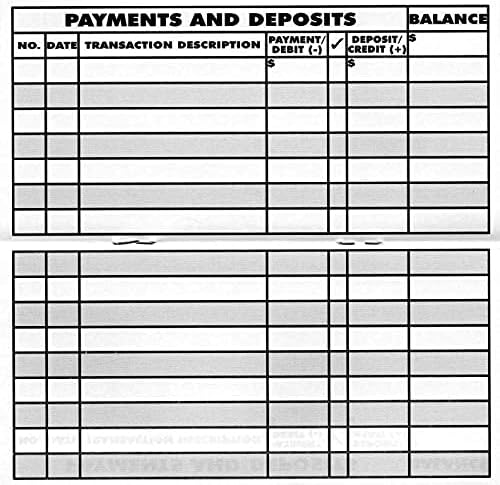 Large Print Low Vision Checkbook Transaction Register Ledger