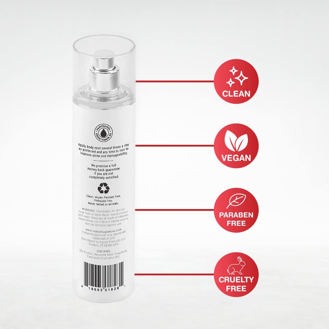 Instyle Fragrances Light Refreshing Body & Hair Mist, Tahitian Vanilla