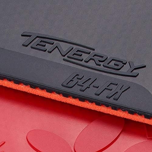 Butterfly Tenergy 64 FX Table Tennis Rubber | Butterfly Table Tennis Rubber | 1.7 mm, 1.9 mm, or 2.1 mm | Red or Black | 1 Inverted Table Tennis Rubber Sheet | Professional Table Tennis Rubber